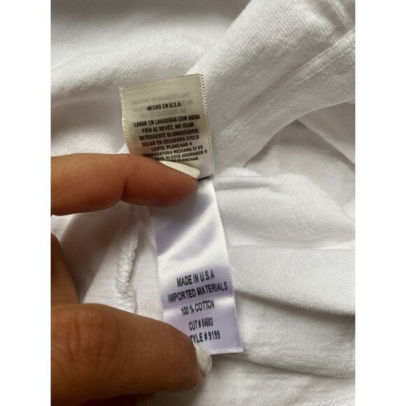 CITIZEN Of Humanity BNWOT Sz XSmall "Cecilia" White Tshirt NEW Padded Shoulders - Picture 8 of 9